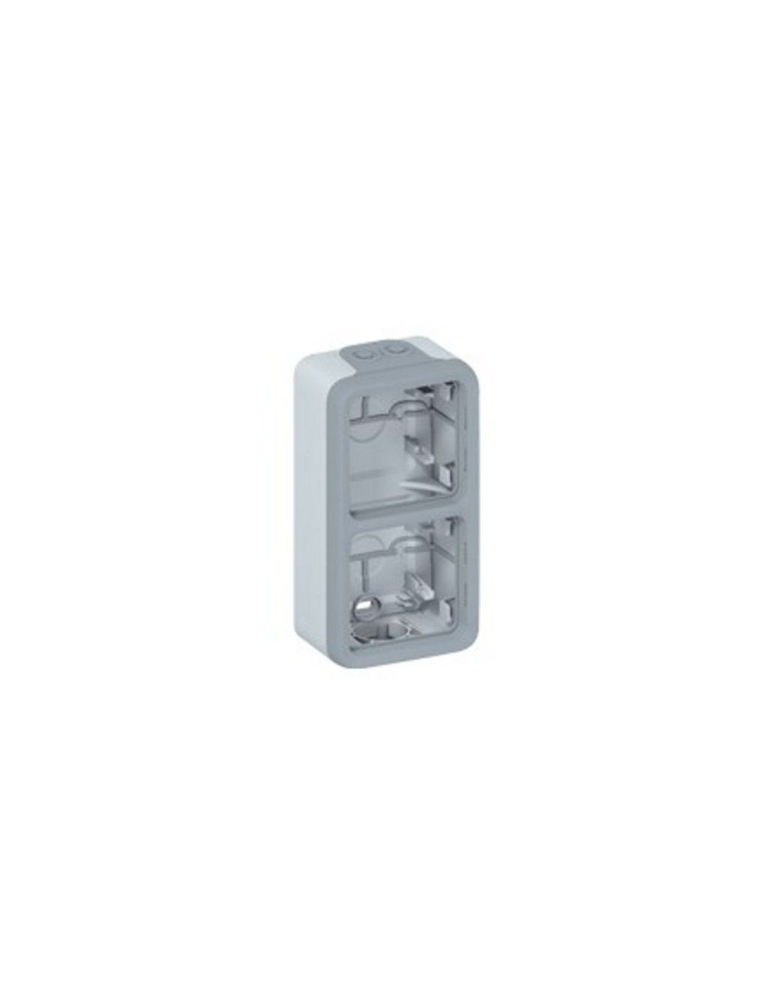 LEGRAND 069661 PLEXO Caja Superficie Vertical 2 Elementos Con Conos Gris