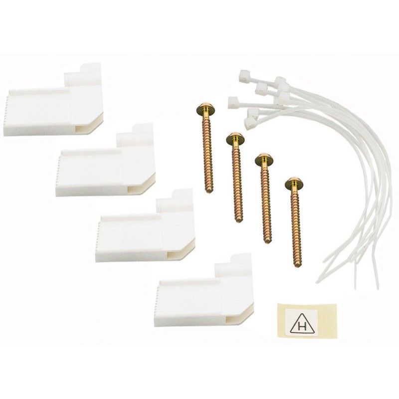 Conjunto de fijación de caja empotrada nedbox: 4 garras + bridas sujeta cables LEGRAND 001490