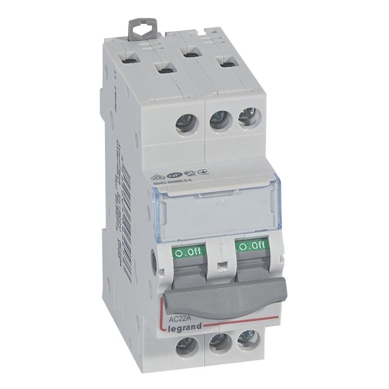 Chave seccionadora DX³-IS 3P 400 V 20 A 2 módulos. LEGRAND 406457