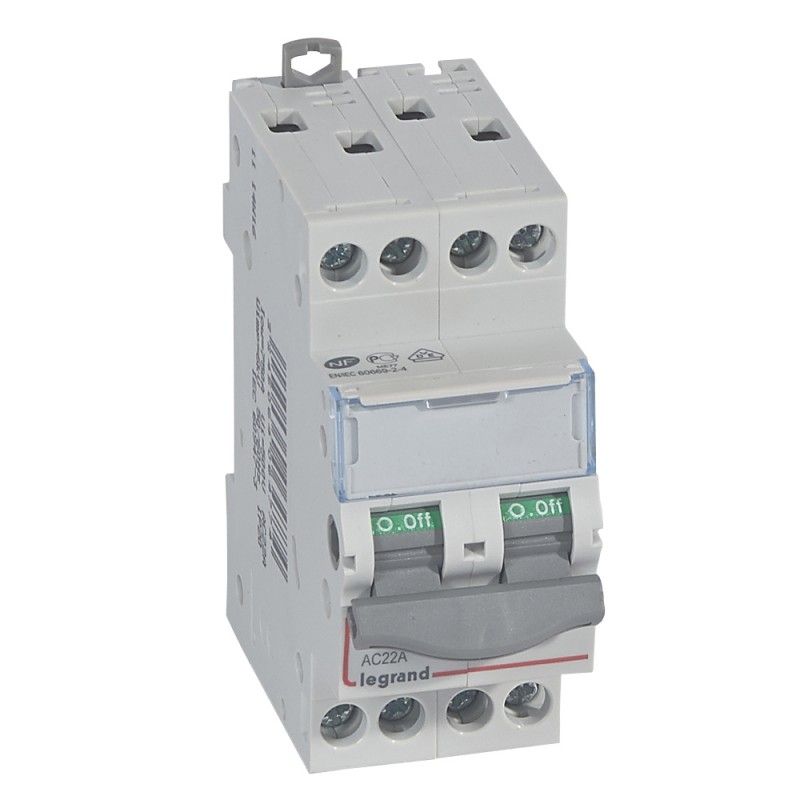 Chave seccionadora DX³-IS 4P 400 V 20 A 2 módulos. LEGRAND 406477