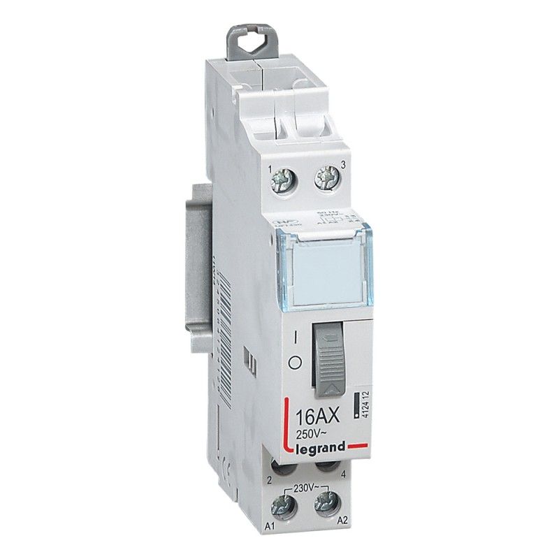 Interruptor remoto padrão 230 V 2P 250V 16 A 2NO 1 módulo. LEGRAND 412412