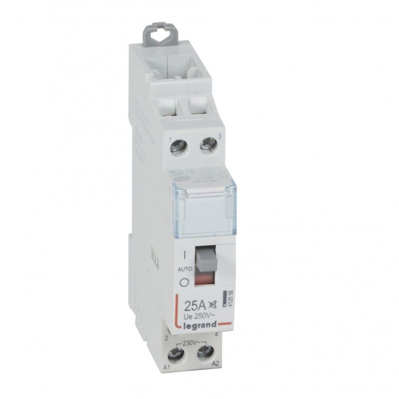 Contactor silencioso con bobina 230 V 2P 250 V/25 A 2 NALEGRAND 412558