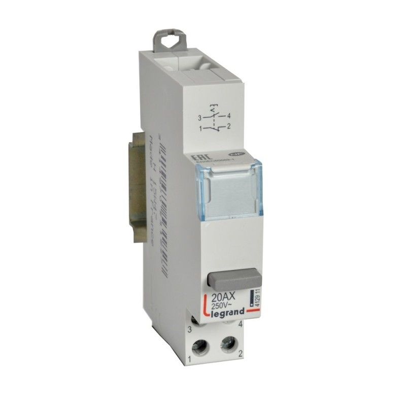 Interruptor 20 A 250V 1 NA + 1 NC LEGRAND 412911