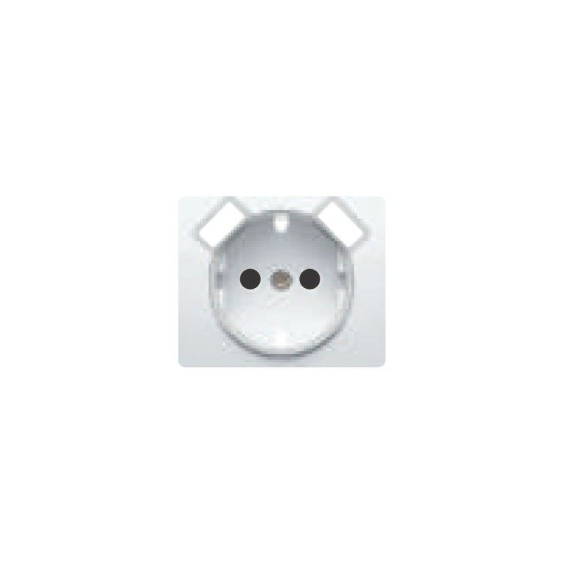 Tapa base de enchufe schuko con USB doble blanco BJC 18724-USB