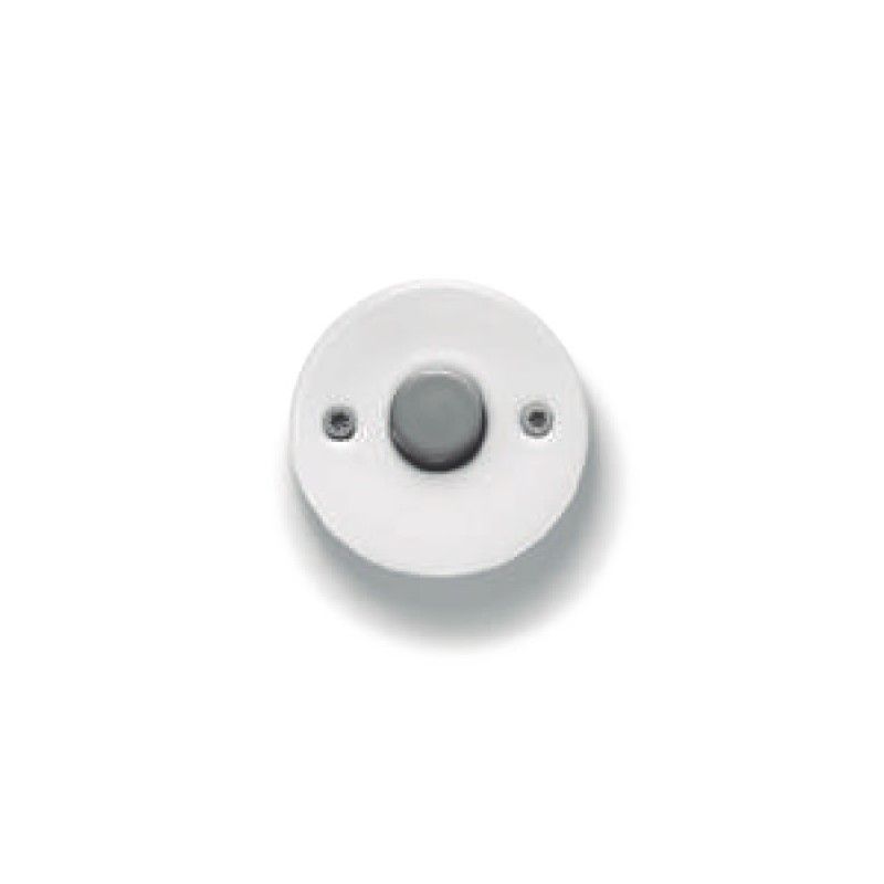 Fontini DO | Bouton blanc avec bouton nickel 33-310-12-2