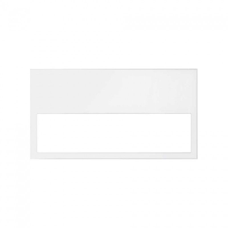 Simon 100 | Cadre horizontal minimal de 2 éléments blanc mat 10001620-230