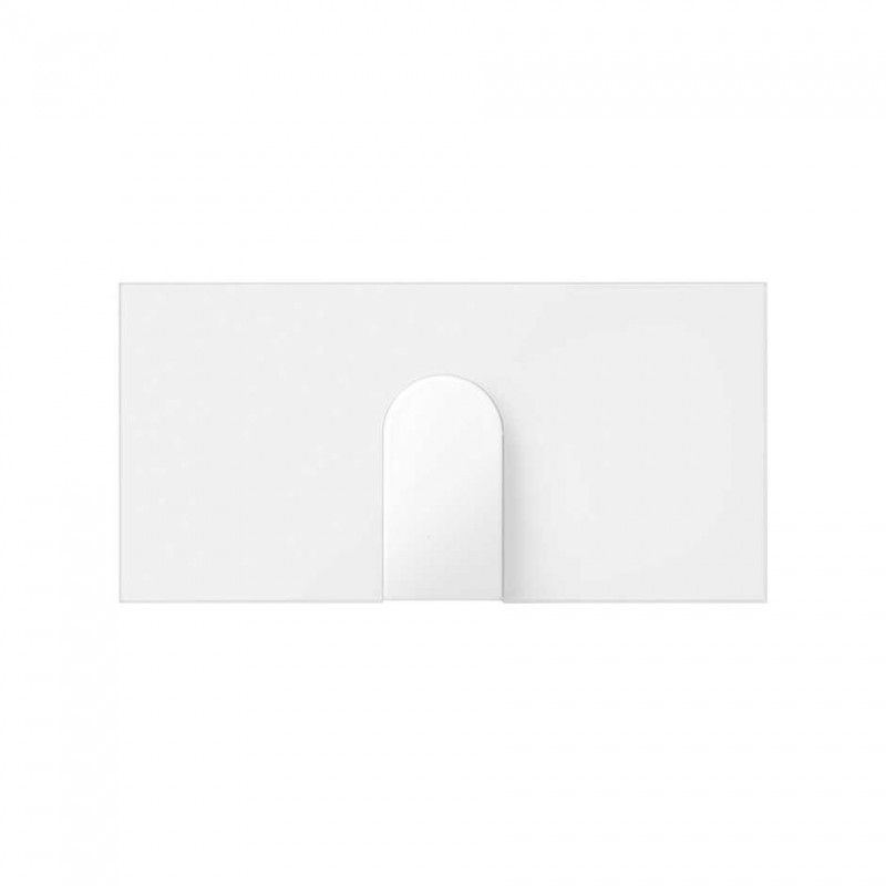 Simon 100 | Cable cover narrow white matte 10000051-230