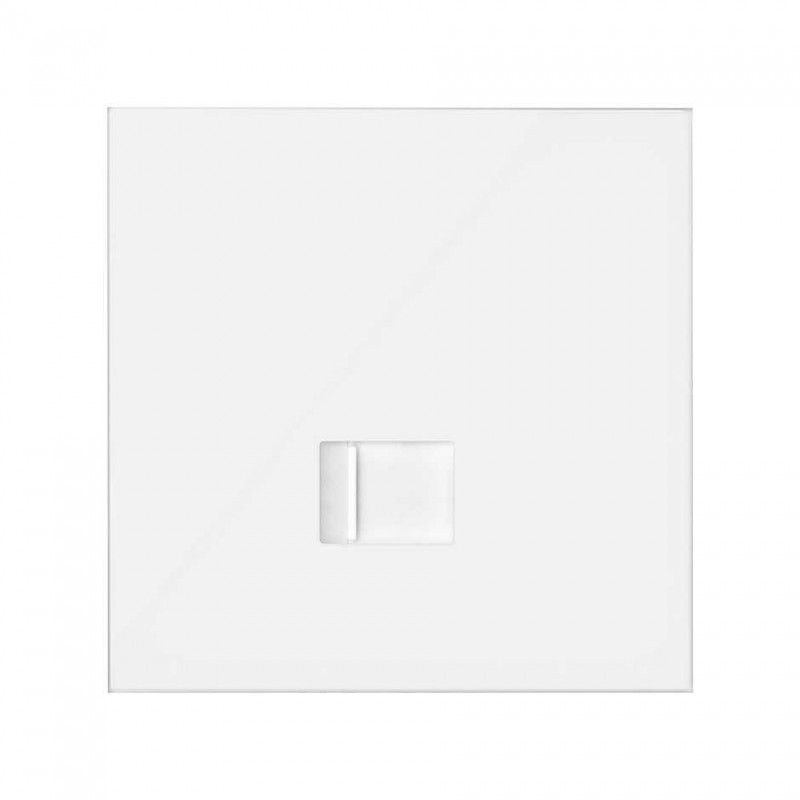 Simon 100 | Kit frontal 1 élément avec 1 connecteur ordinateur RJ45 6 UTP avec adaptateur blanc mat 100206-230