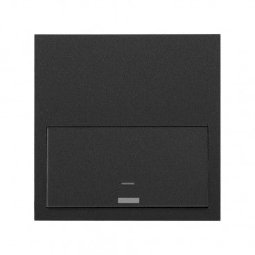 Simon 100 | Kit avant 1 élément avec 1 commutateur iO noir mat 10020112-238