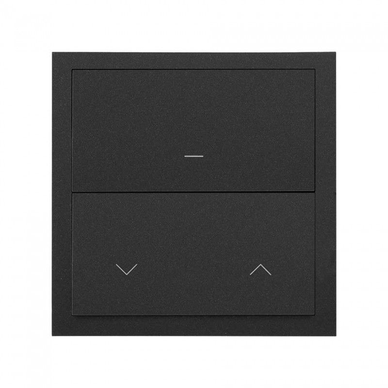 Simon 100 | Kit frontale a 1 elemento con chiave master iO e chiave master iO per persiane nere opache 10020117-238