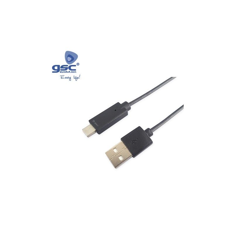 Cable USB macho a USB Tipo C macho 2.0 - 1,5M GSC 001402967