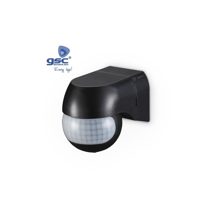 Detector de movimento para luz Preto 180º GSC 001400149