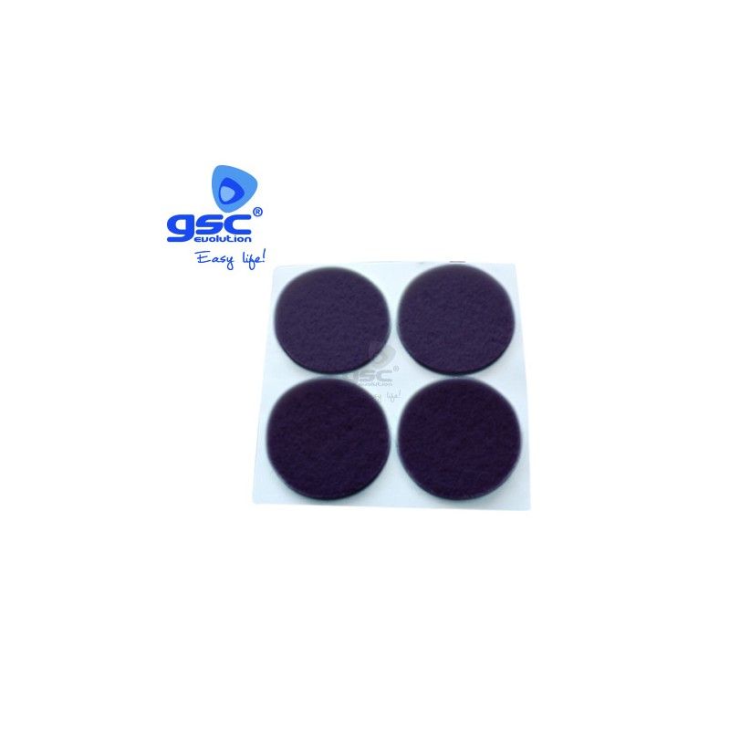 Set 4 round adhesive felt Ø38mm Brown GSC 003802762 GSC - 1