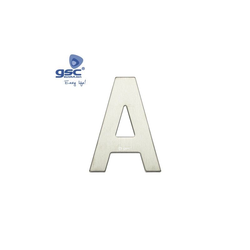 Door letter A stainless steel with adhesive GSC 003302620 GSC - 1