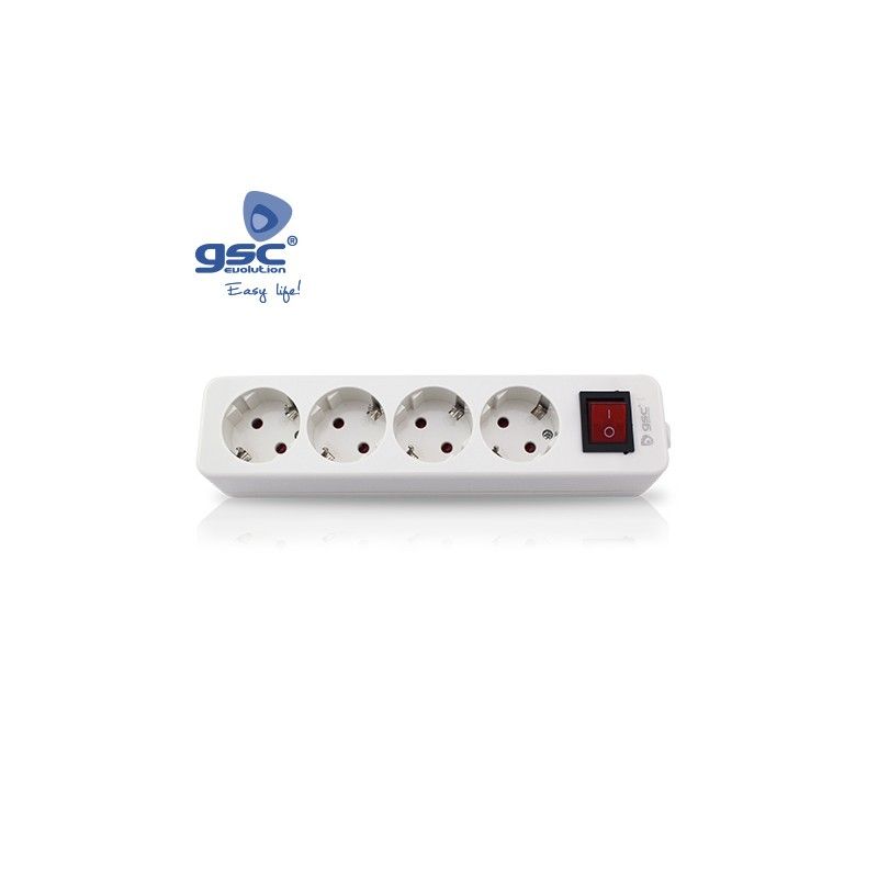 Mega 4-Stecker mit mehreren Basen + Akku-Schalter GSC 000800226 GSC - 1