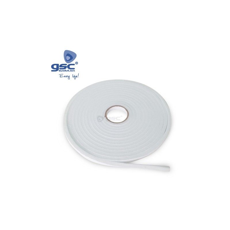 Rouleau de joint d'étanchéité en mousse 9mm 10M blanc GSC 003803806 GSC - 1