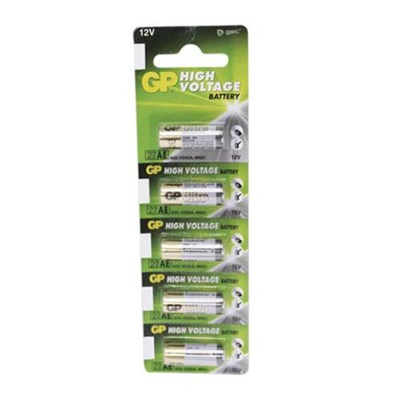 Blister 5 Batteries Alkalinas GP 27A 12V GSC 009000176 - La Tienda de  Electricidad