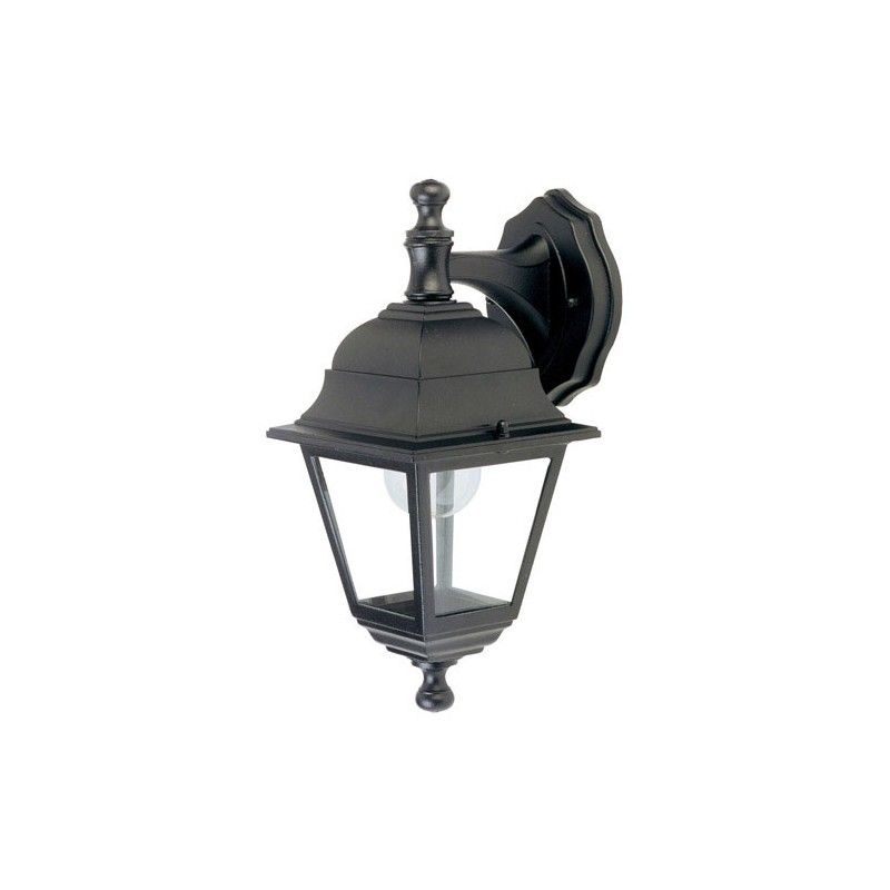 Farol Jardín Soporte Alto Negro