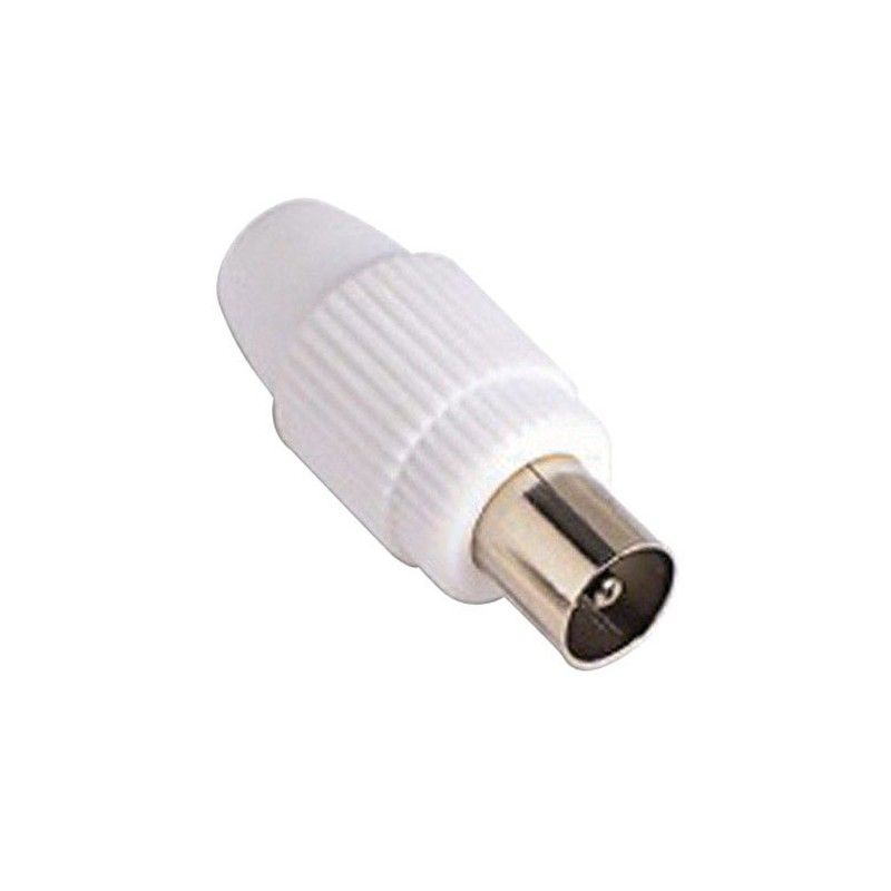 Conector TV Macho Recto 9,5 mm.