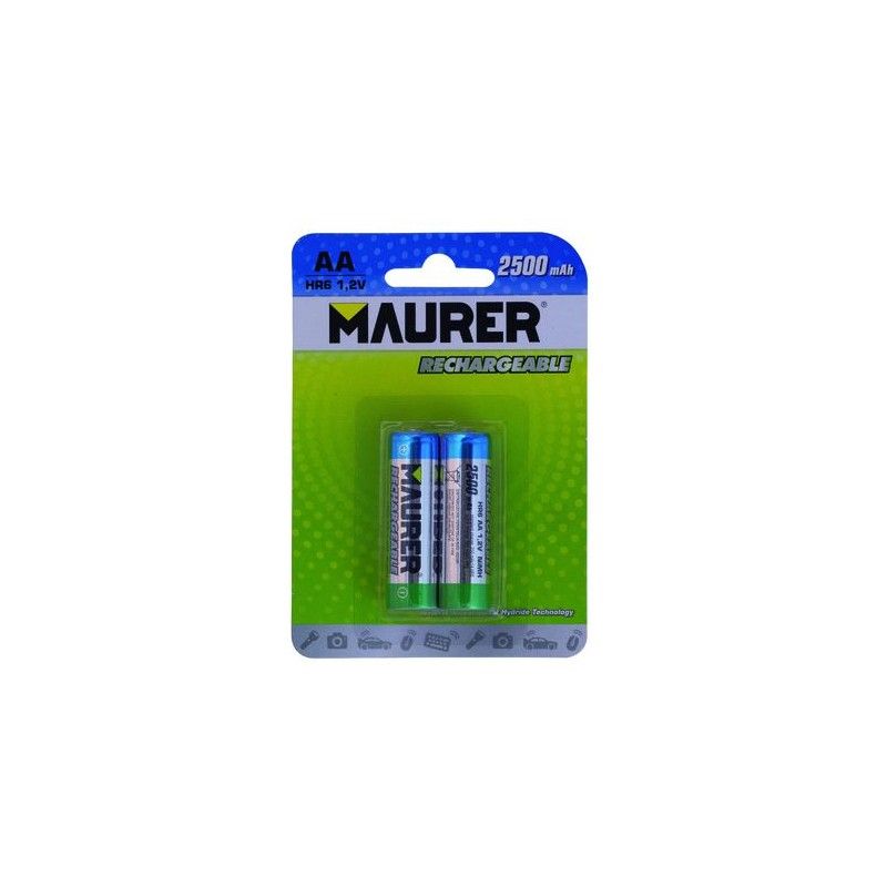 Pila Maurer Recargable HR-6 / AA (Blister 2 Piezas)