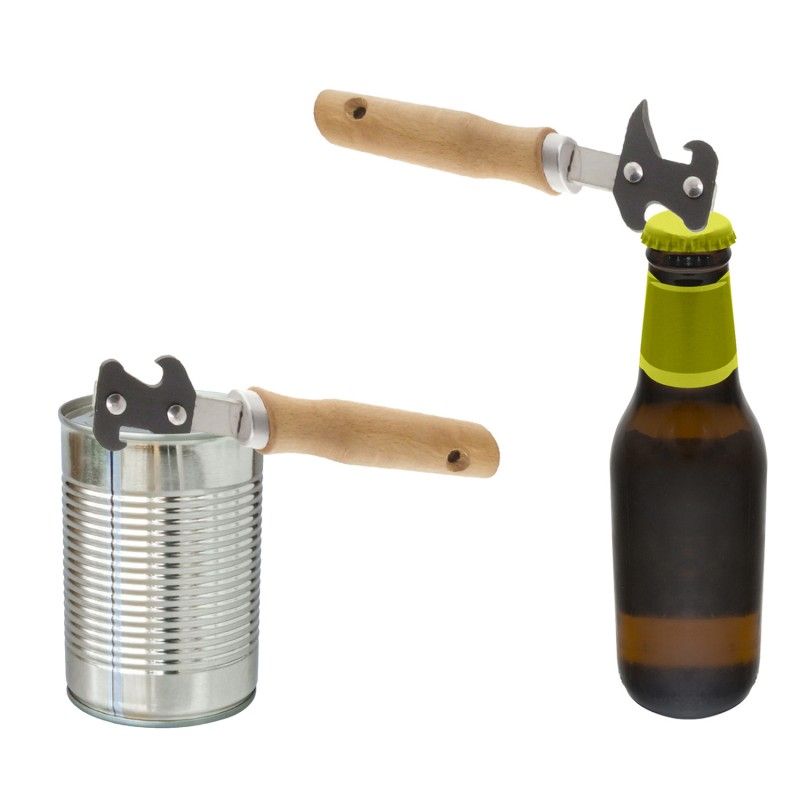 Ouvre-bouteilles avec manche en bois