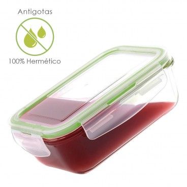 Contenitore ermetico rotondo in plastica da 1.600 ml. Ø 12 x 24 (H) cm.