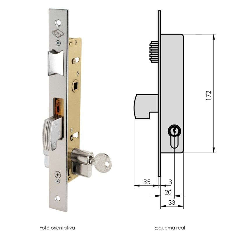 Cvl Lock 1990V20/5 Carpintaria Metálica