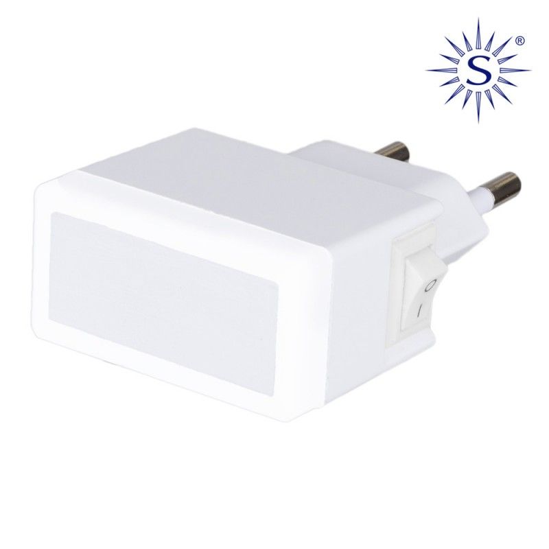 Piloto de noche con led blanco con interruptor 1.5w EDM 04073