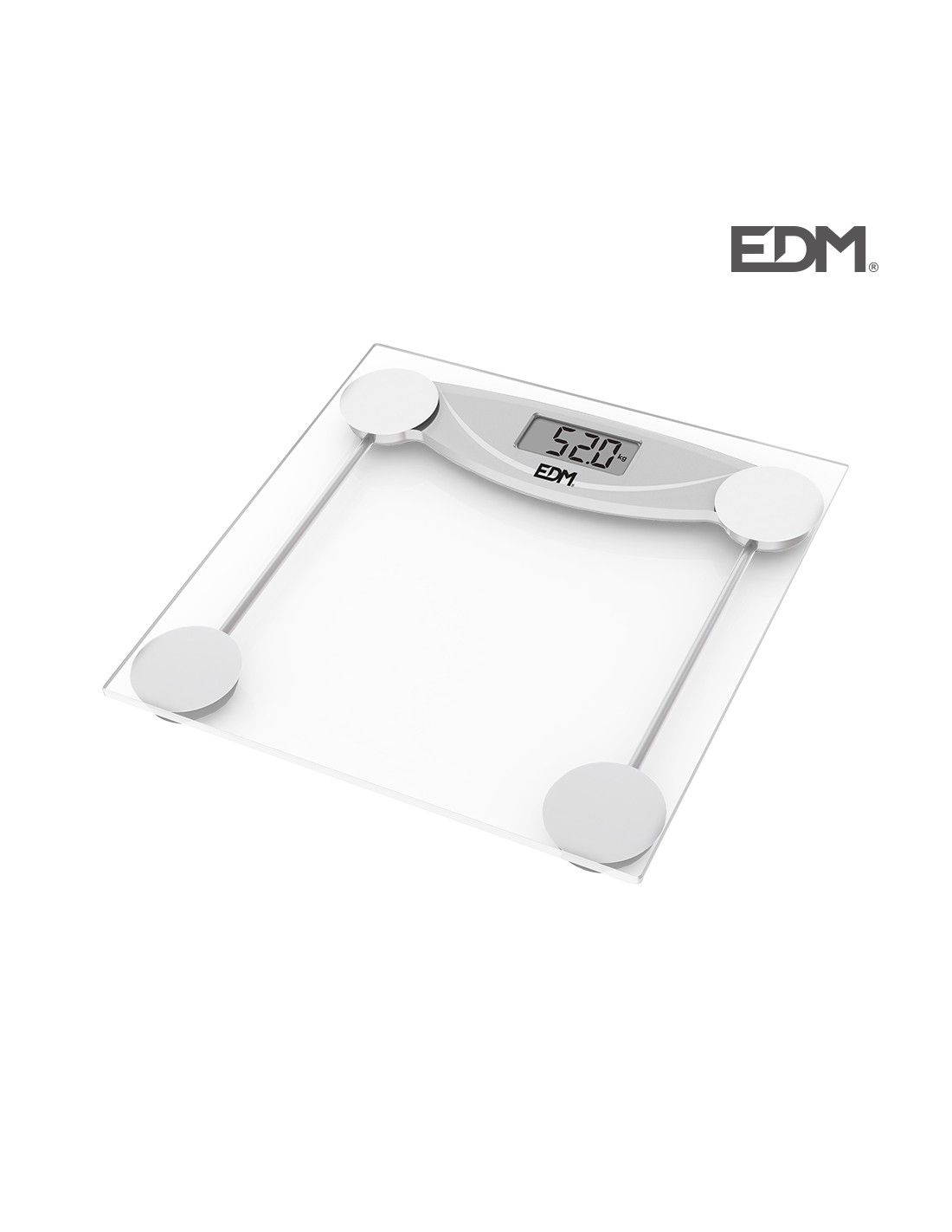 BÁSCULA DIGITAL DE CRISTAL BAÑO 180 KG KÜKEN - Küken