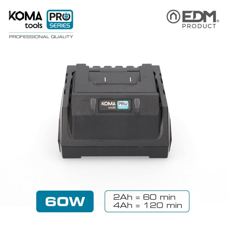 Cargador bateria 60w koma tools pro series battery edm EDM 08772