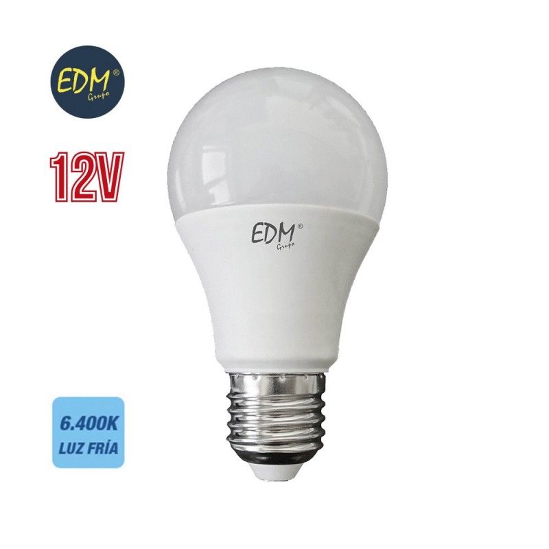 Standard LED Birne 12V 10W E27 810 Lumen 6400K Kaltlicht EDM 98851