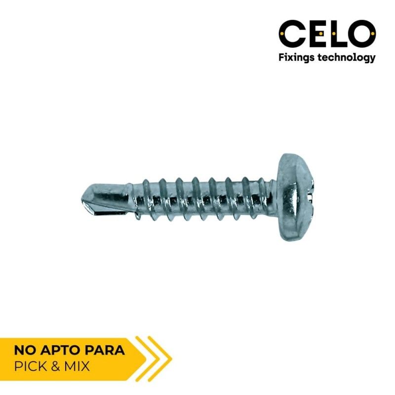 Caixa de 500 unidades de brocas ranhuradas galvanizadas PHILIPS Ø3,5x19mm (rosca para chapa)