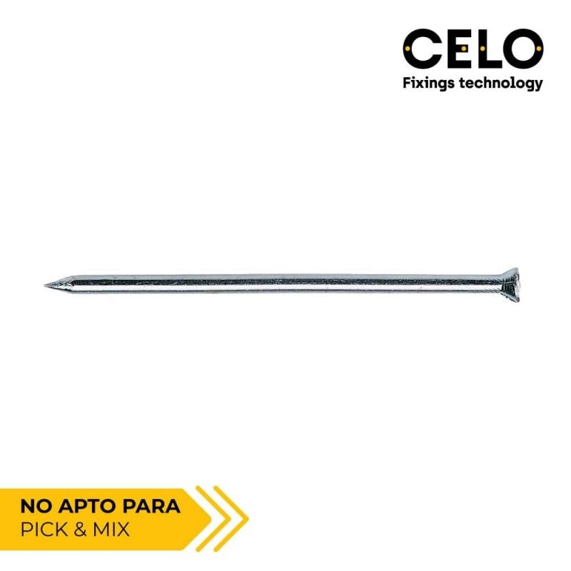 Caixa de 100 pontas CP Ø3,4x60mm em aço zincado