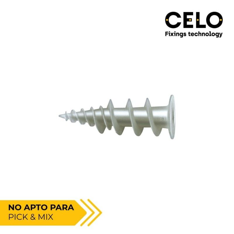 Caja 50 un taco nylon c/tornillo 4.4x40 gkd  EDM 17224