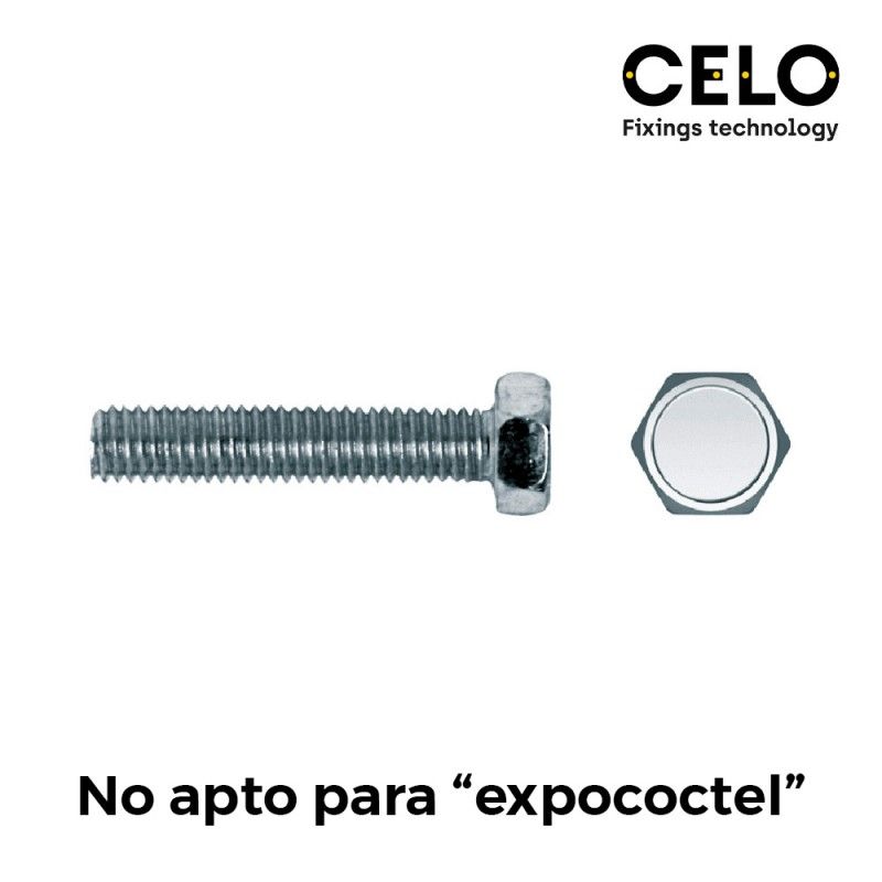 Tornillo hexagonal din 933 8x45 caja 100 unidades celo EDM 17227