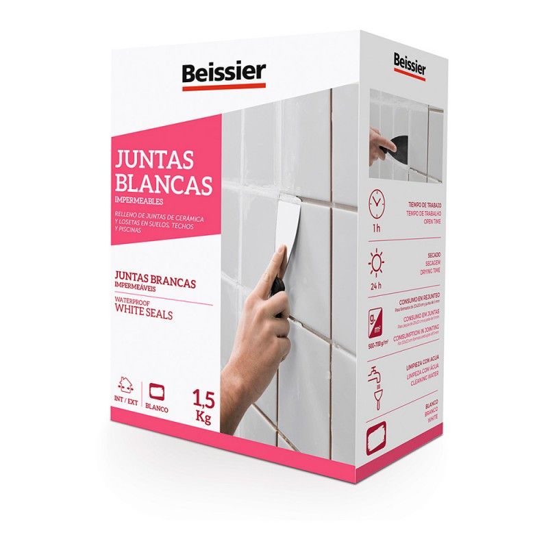 Beissier juntas blancas impermeables 1,5kg EDM 24935