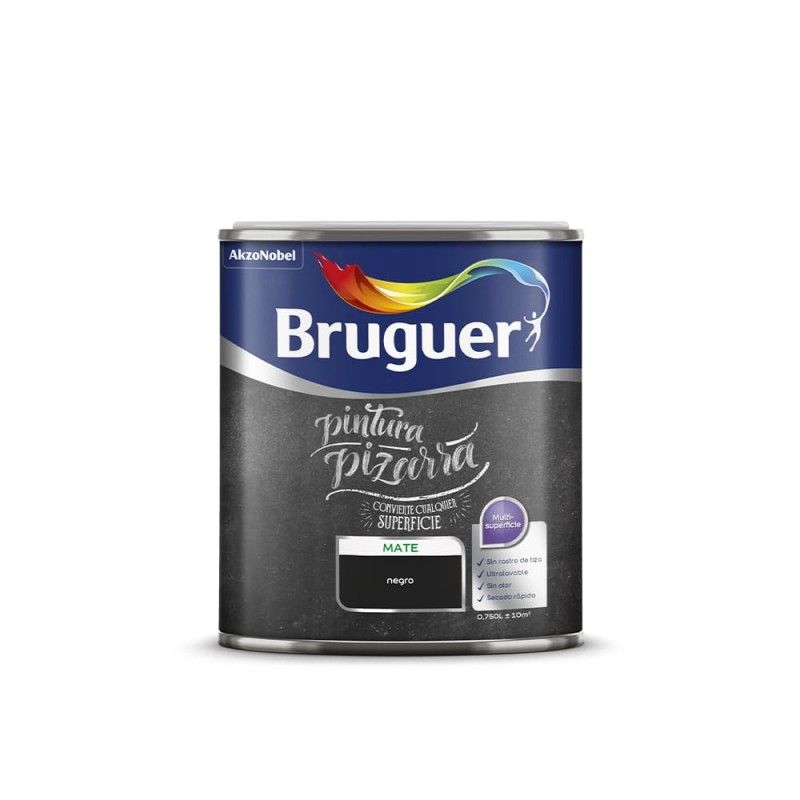 Esmalte pizarras negro 0,75l bruguer EDM 25092