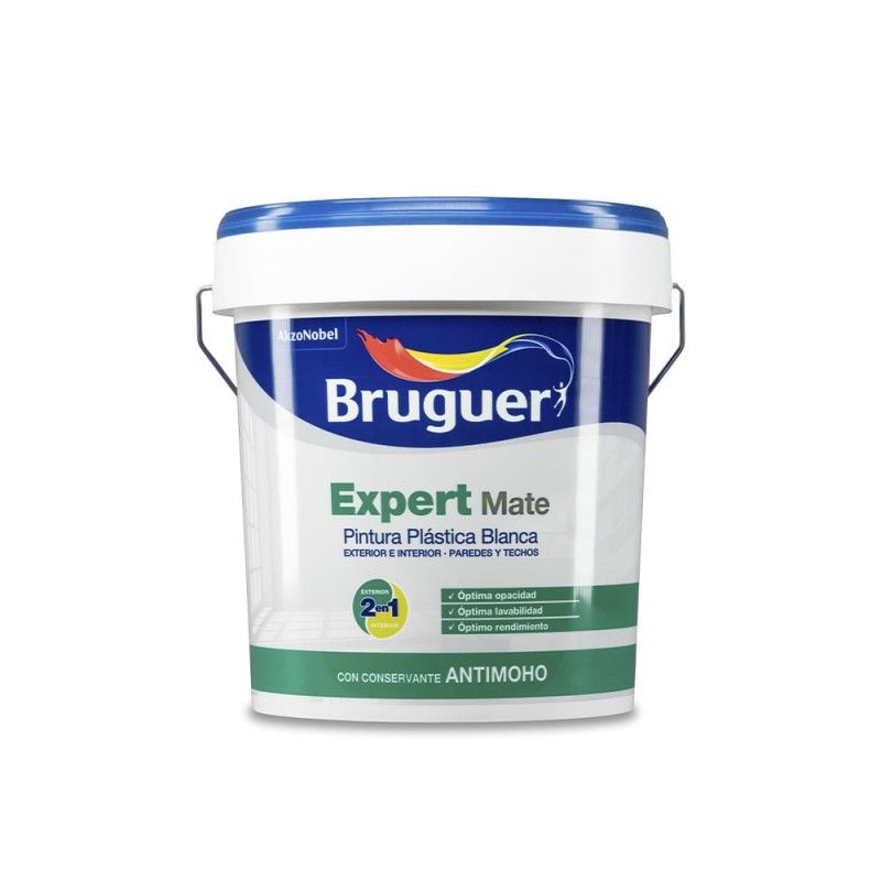 Tinta PP Expert Branca Fosca 0,75L para Interior e Exterior 5222118 BRUGUER