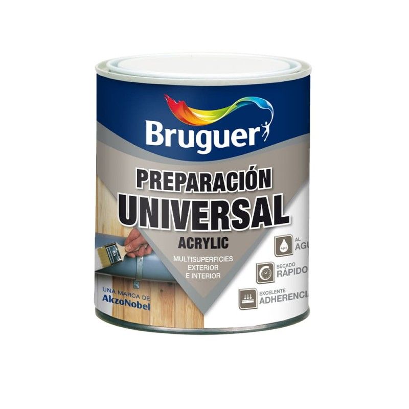 Preparacion universal acrylic blanco 0,75l bruguer EDM 25099