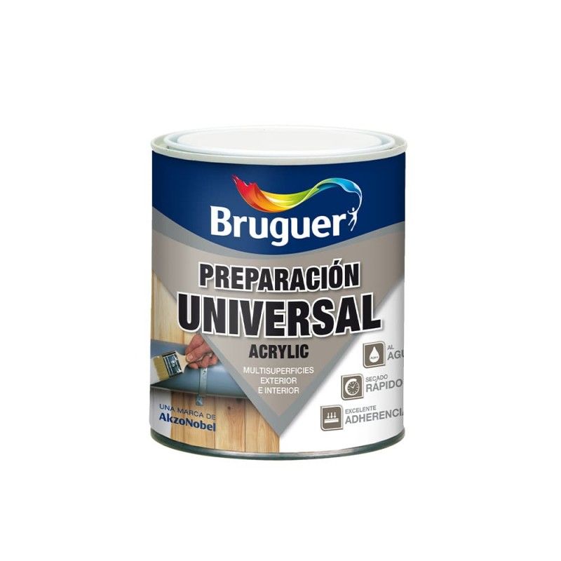 Preparacion universal acrylic blanco 0,25l bruguer EDM 25100