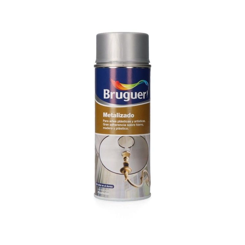 Metalizado spray plata 0,4l bruguer EDM 25151