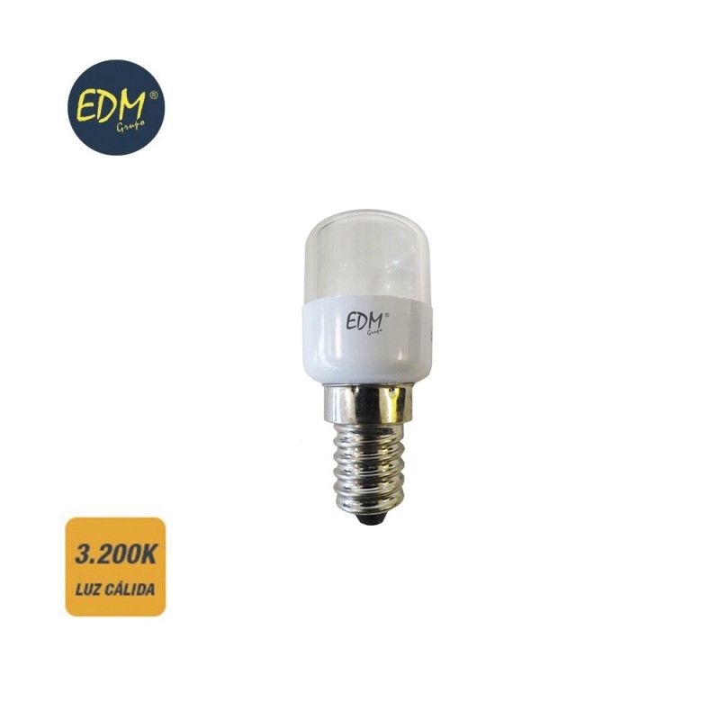 Lâmpada led tubular para refrigerador e14 0,5w 55lm 3200k luz quente ø2,6x60cm EDM