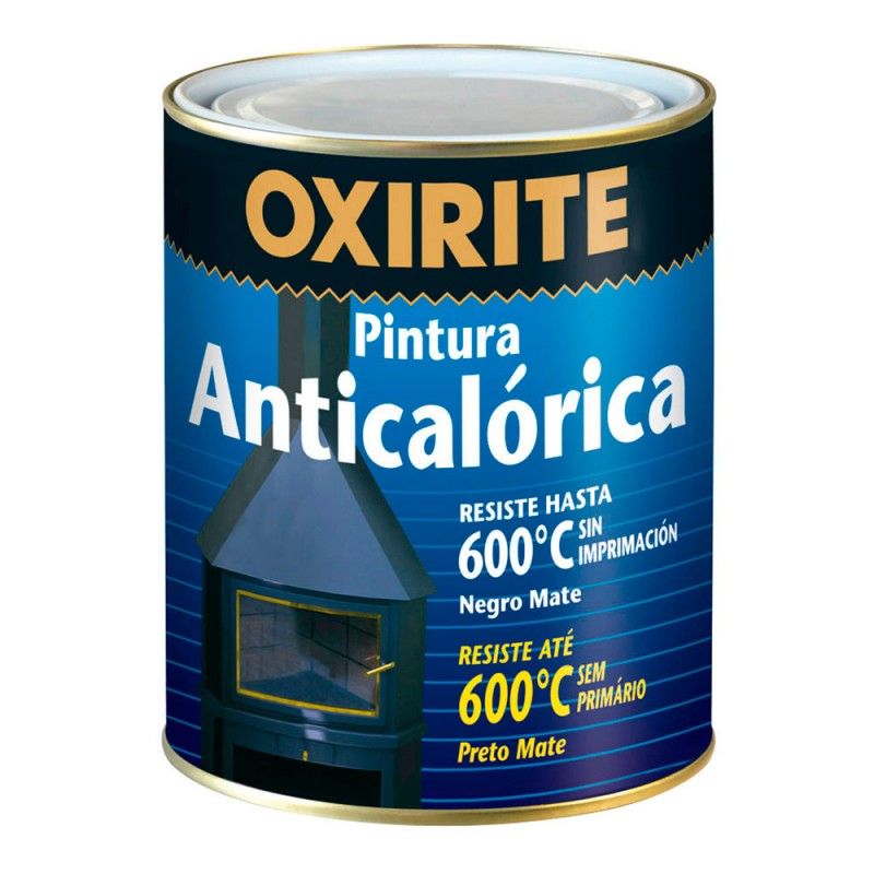 Oxirite pintura anticalorica negro mate 0.750l EDM 25525