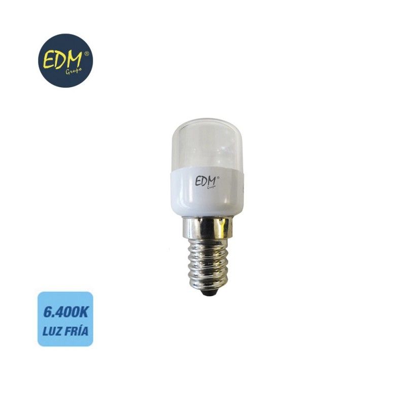 Lâmpada led tubular para geladeira e14 0,5w 55lm 6400k luz fria ø2,6x60cm EDM