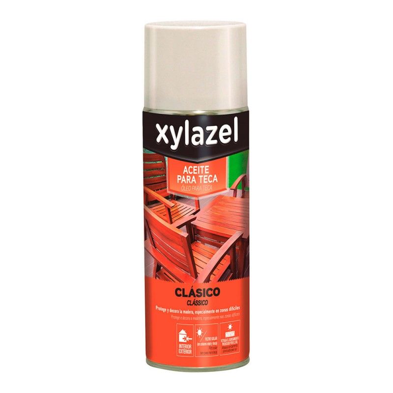 Xylazel aceite para teca spray color teca 0.400l EDM 25574