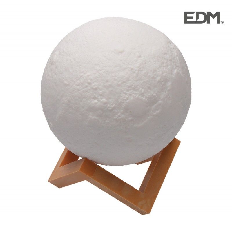 Candeeiro lunar 3D dois tons de luz ø15cm EDM