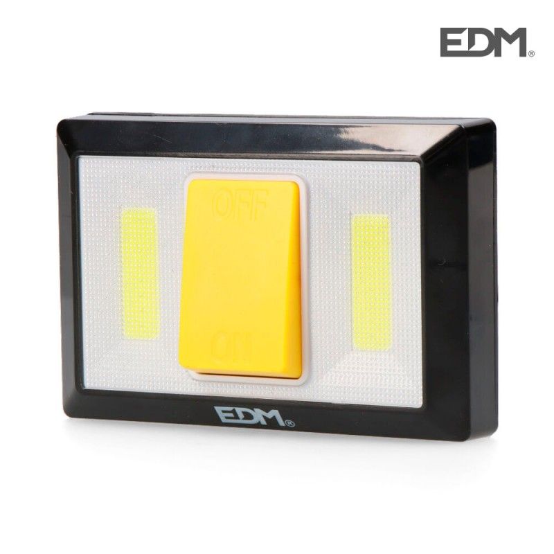 Linterna 200 lumens con base imantada y adhesiva edm EDM 36440