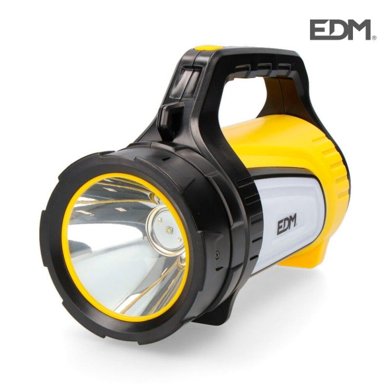 Linterna LED COB 8W 500 Lm con gancho e imán, cargador USB y y pilas  recargables