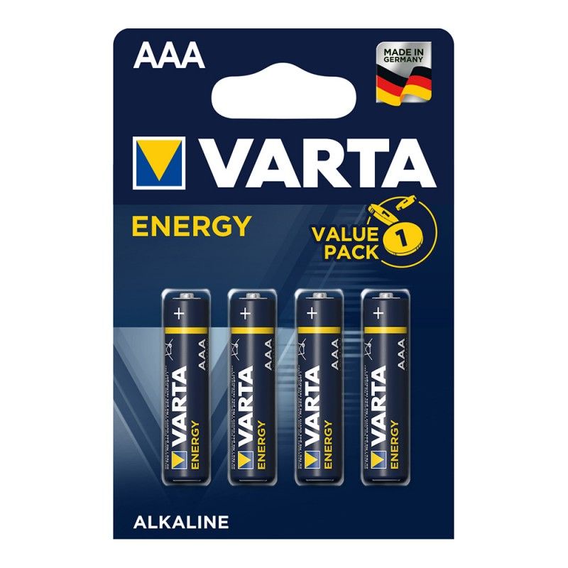 Bateria Varta aaa - blister lr03 "pacote de valor energético" 4 unidades ø10,5x44,5mm