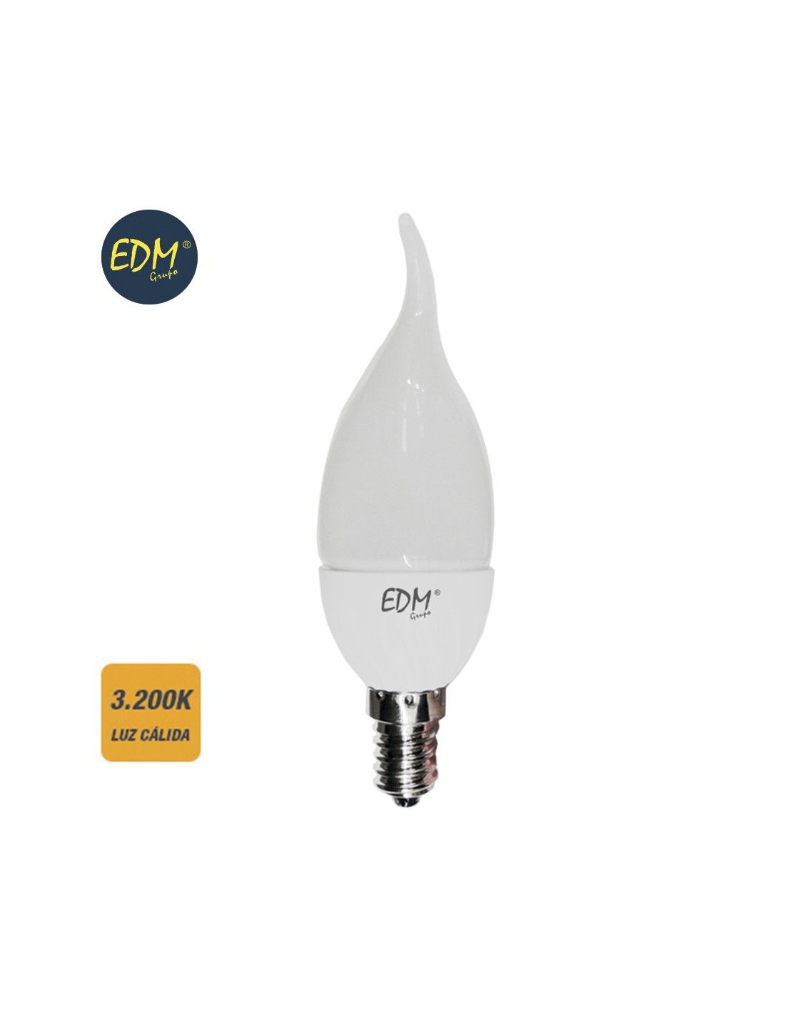 Bombilla de led esférica E14 5W luz fría 6000K 470 lm GSC 2002341